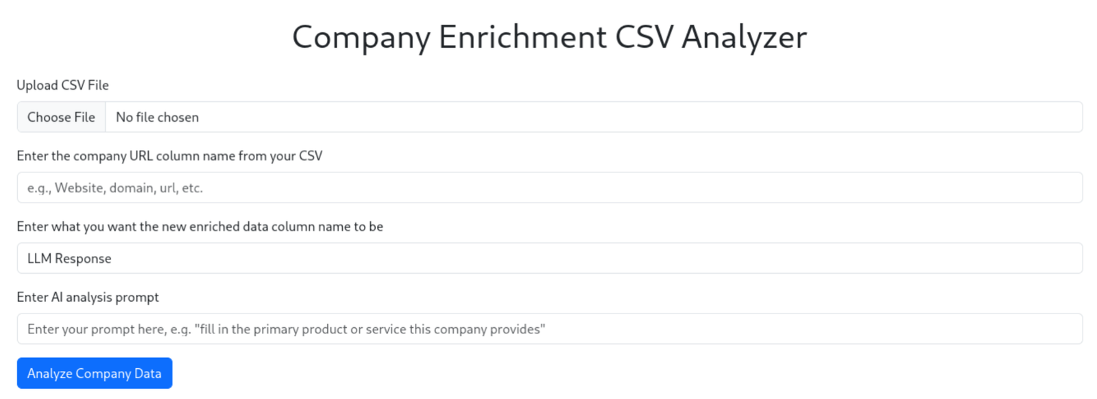 CSV Analyyzer